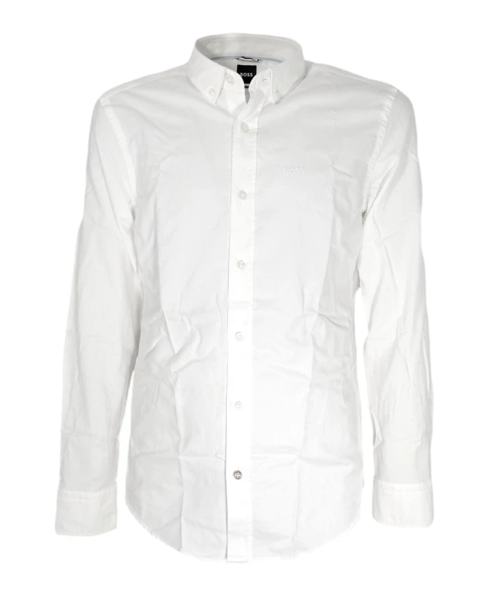 

Белая повседневная рубашка с воротником «Кент». Hugo, белый