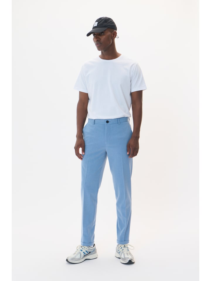 

Matinique Повседневные брюки MAliam прямого кроя, цвет Déja Vu Blue Melange