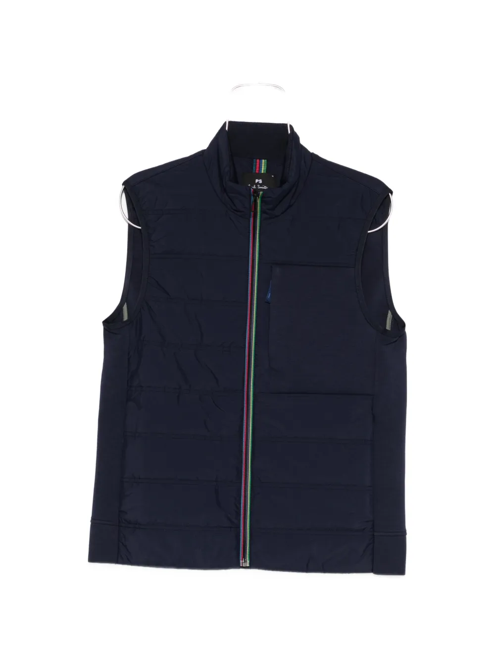 

Жилет из комбинированных материалов Ps Paul Smith, синий