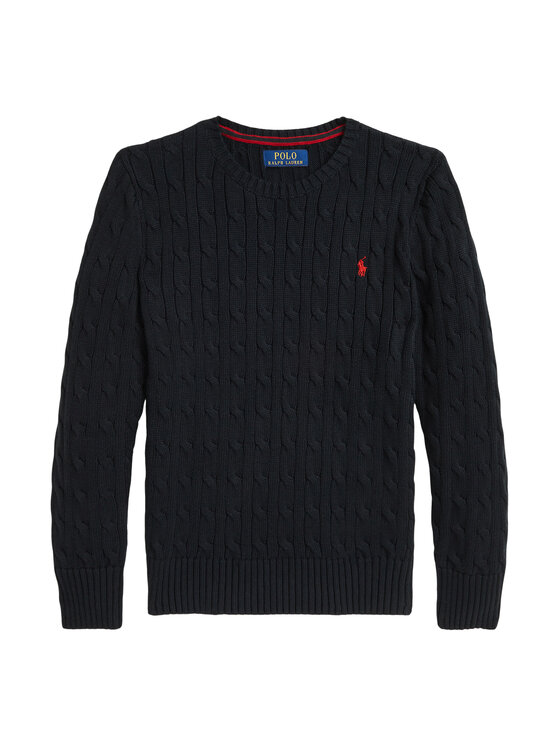 

Свитер regular fit 323702674061 Polo Ralph Lauren, чёрный