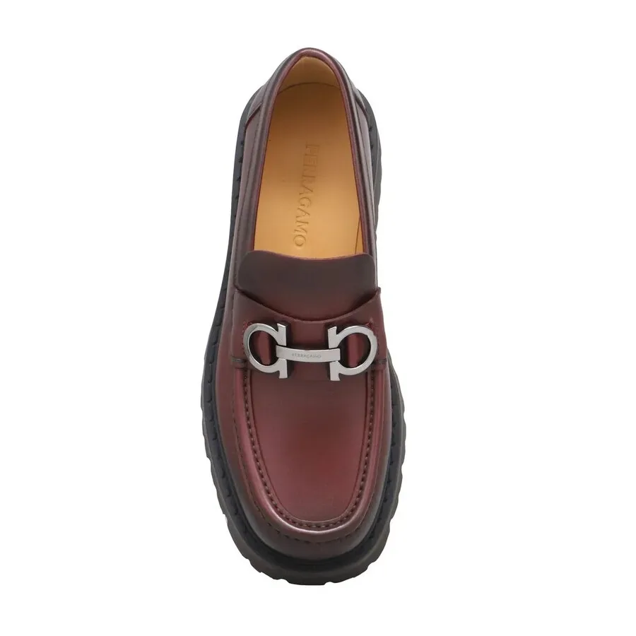 Мокасины Ferragamo Chunky с орнаментом Gancini, фиолетовый — фото 4
