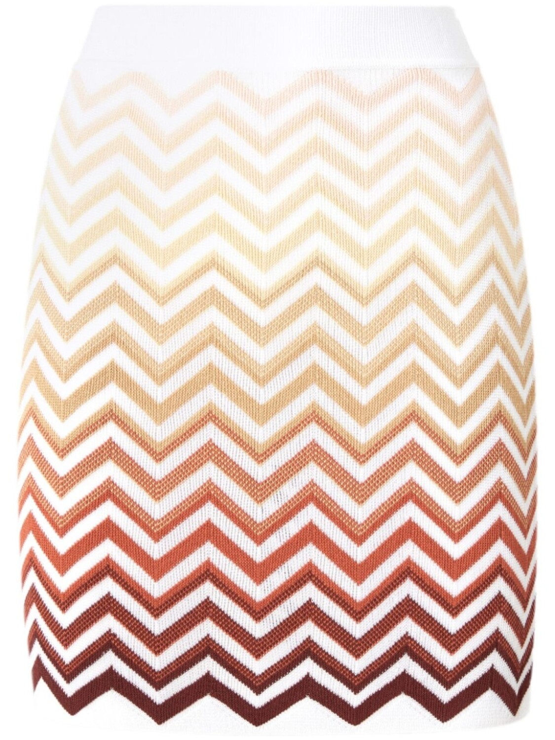 

Мини-юбка Missoni с узором «зигзаг», белый