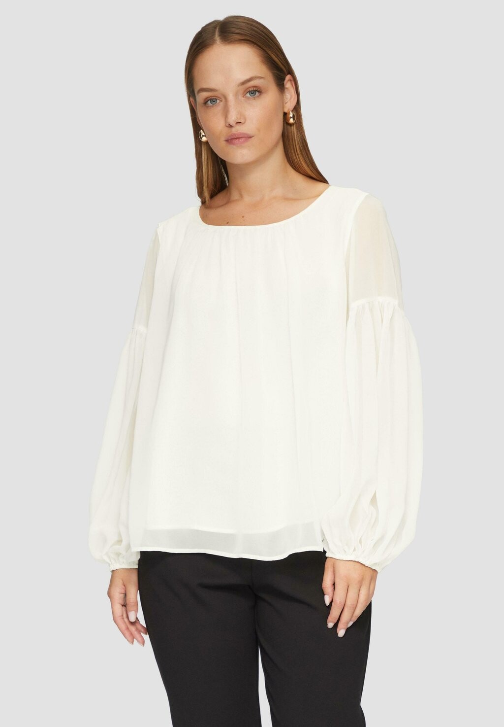 

Блуза LEICHTE IM BOHO-STIL s.Oliver BLACK LABEL, кремовый