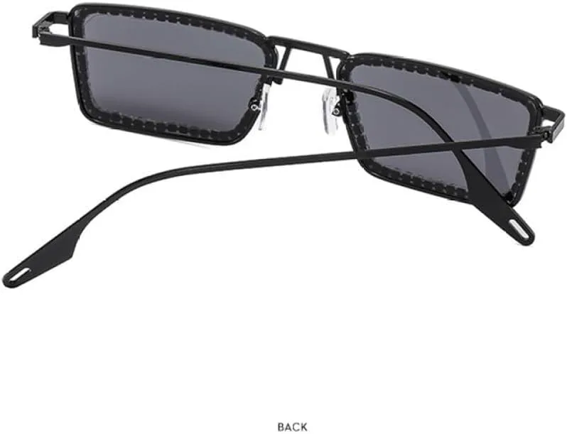 

Женские солнцезащитные очки прямого кроя с бриллиантами, металлическая оправа, хрустальные линзы, прозрачные линзы, солнцезащитные очки со стразами LXLHWN, Gold