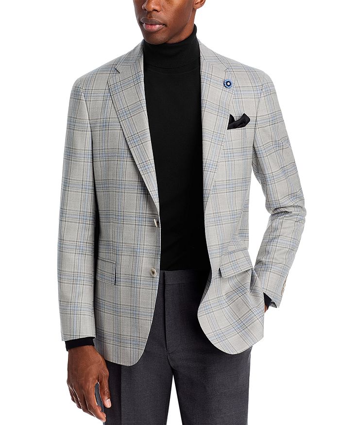 

Спортивное пальто New York Plaid Classic Fit Hart Schaffner Marx, серый