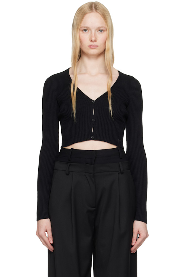 

Кардиган с ажурными узорами и солнечным светом Courrèges, черный