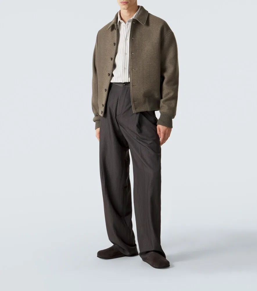 Блузон из натуральной шерсти Jacquemus, зеленый — фото 2
