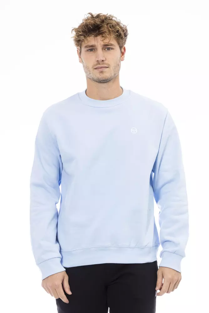 

Мужской свитер из хлопка светло-голубого цвета Sergio Tacchini