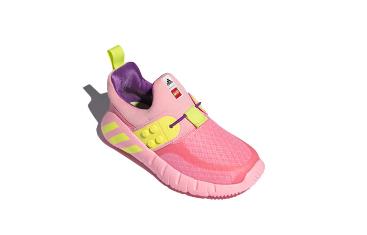 Кроссовки adidas LEGO X RapidaZen Infant 'Light Pink Semi Frozen Yellow' — фото 3