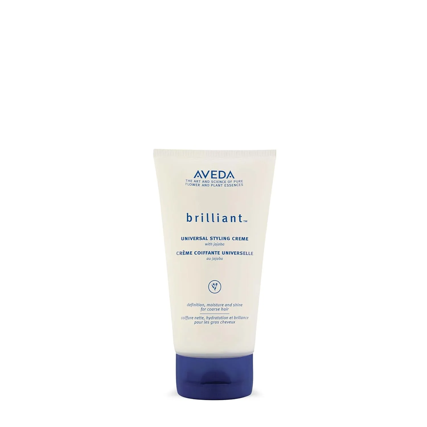 Крем для укладки Aveda Brilliant Universal | Подчеркивает текстуру | Сохраняет влагу | Придает блеск | Для средних и густых кудрявых и вьющихся волос | Аромат жасмина, розы и гвоздики | 140 мл