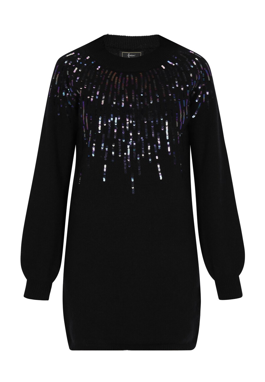 

Вязаное платье faina Knitted dress, черный
