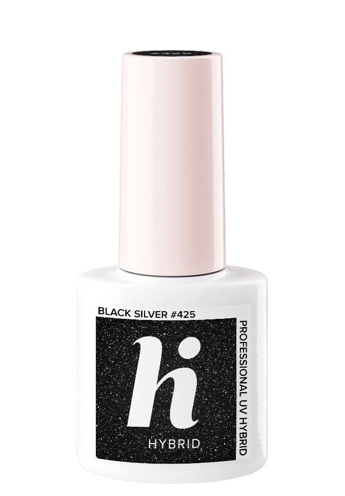 

Гибридный лак для ногтей Hi Hybrid, 425 Black Silver
