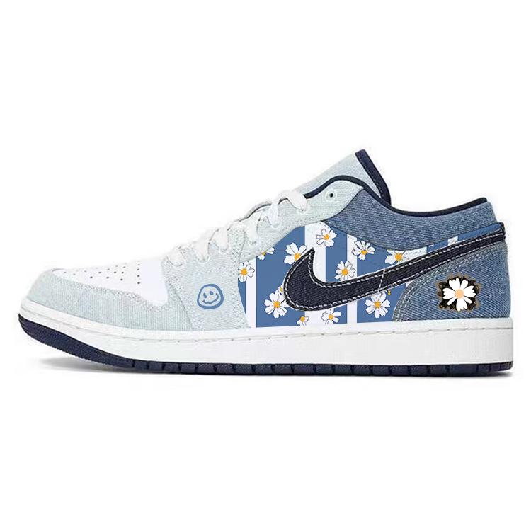 

Jordan Баскетбольные кроссовки Air 1 Low Top Vintage, синие, мужские