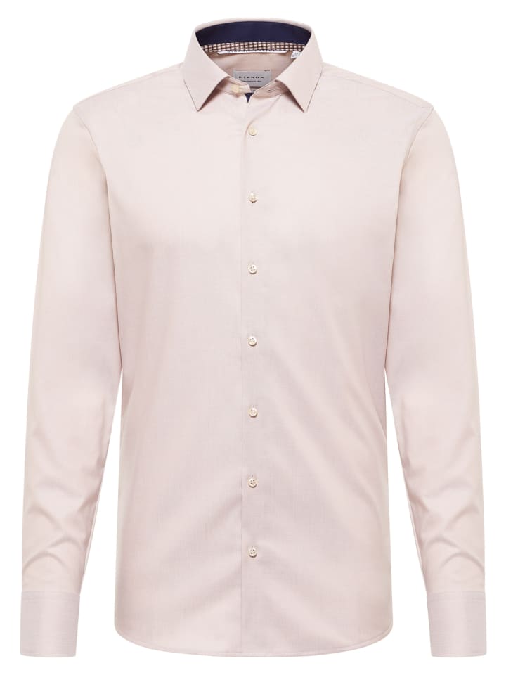 

Eterna Приталенная рубашка миндального цвета