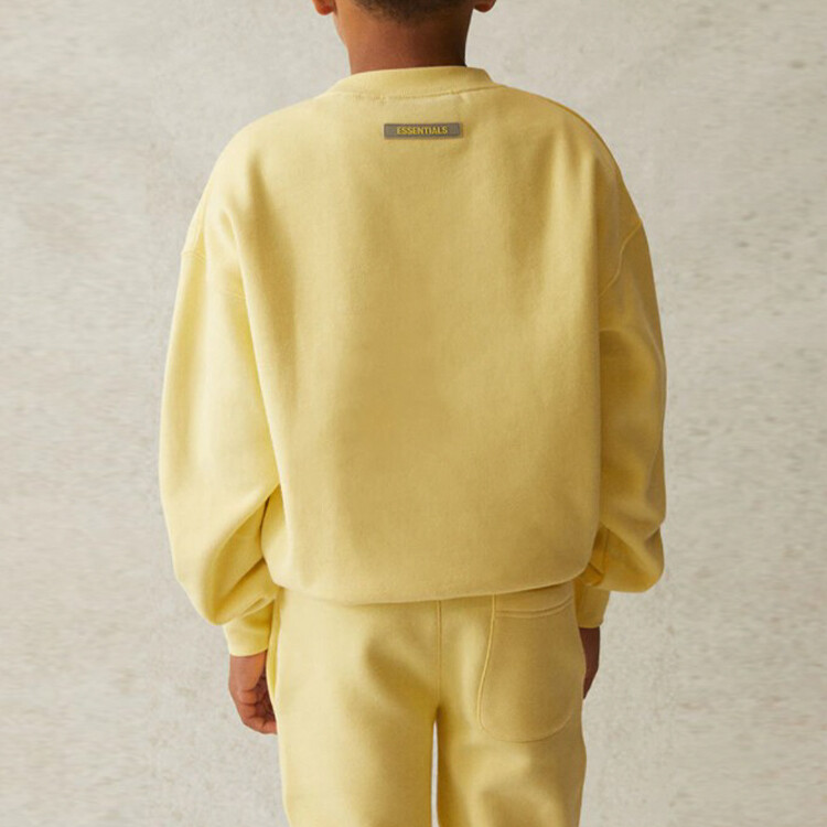 Детская толстовка Fear Of God Essentials, цвет Lemon — фото 4
