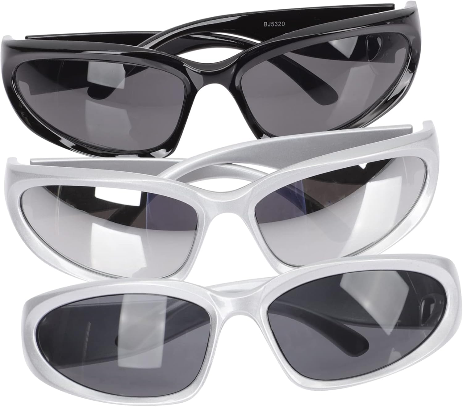 

3 спортивных солнцезащитных очков для мужчин и женщин, легкие и модные, с многоугольными линзами, идеально подходят для вечеринок, пляжа, шопинга и активного отдыха на природе WOFASHPURET, Assorted Color