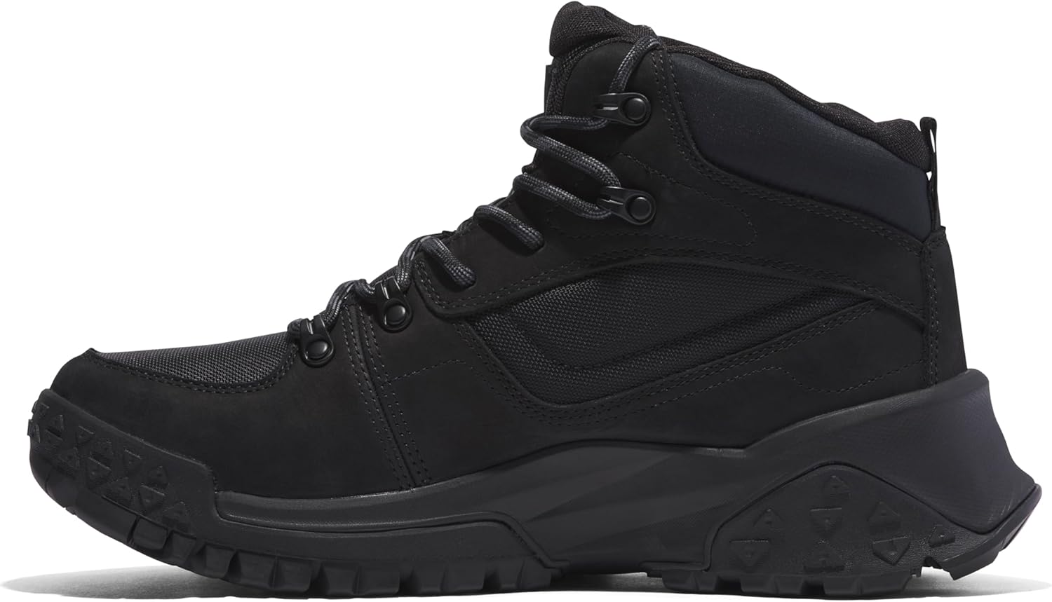 Timberland мужские Motion Scramble Mid Lace Up Waterproof походные ботинки, Black Nubuck — фото 4