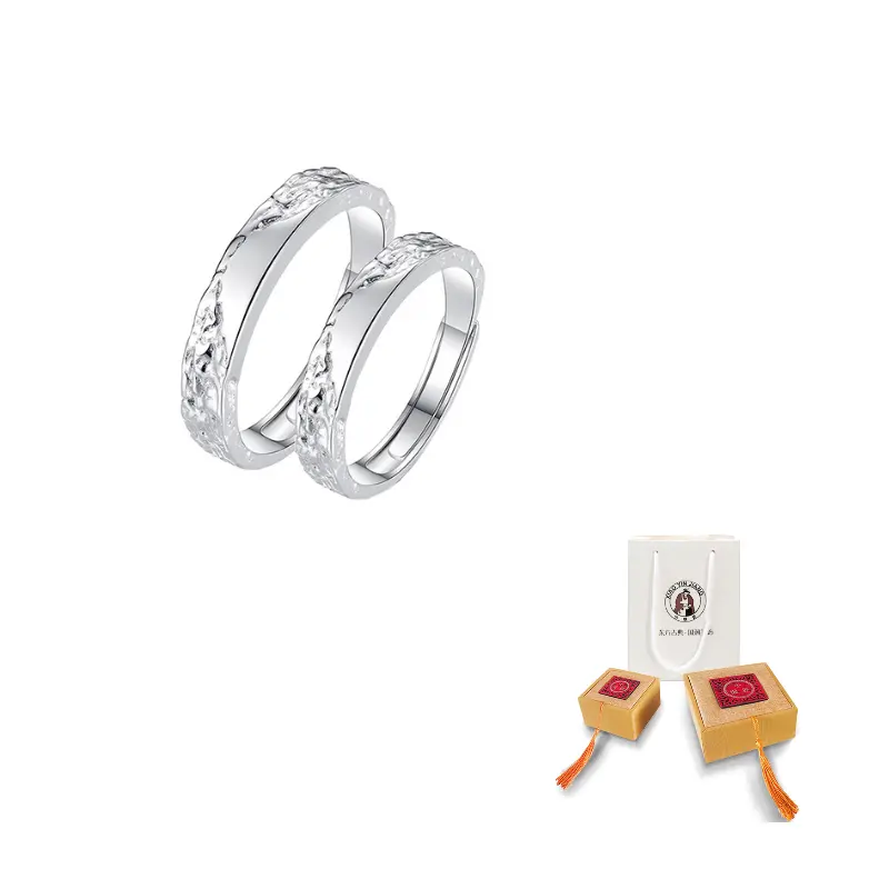 

xiaoyinjiang Кольцо из серебра 999 пробы Unisex