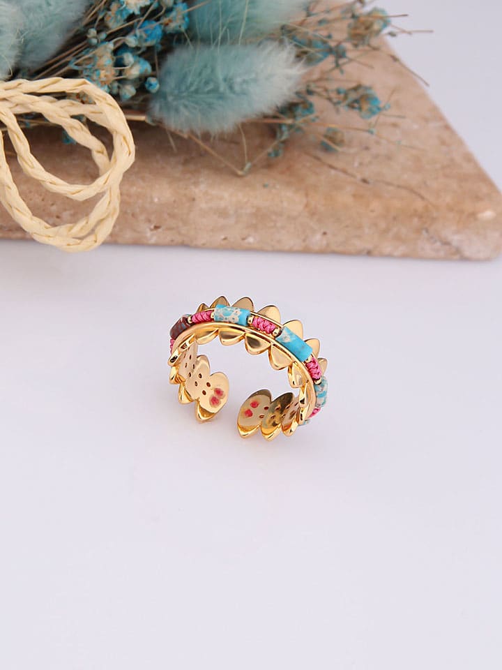 

Позолоченное кольцо с драгоценными камнями Charlize