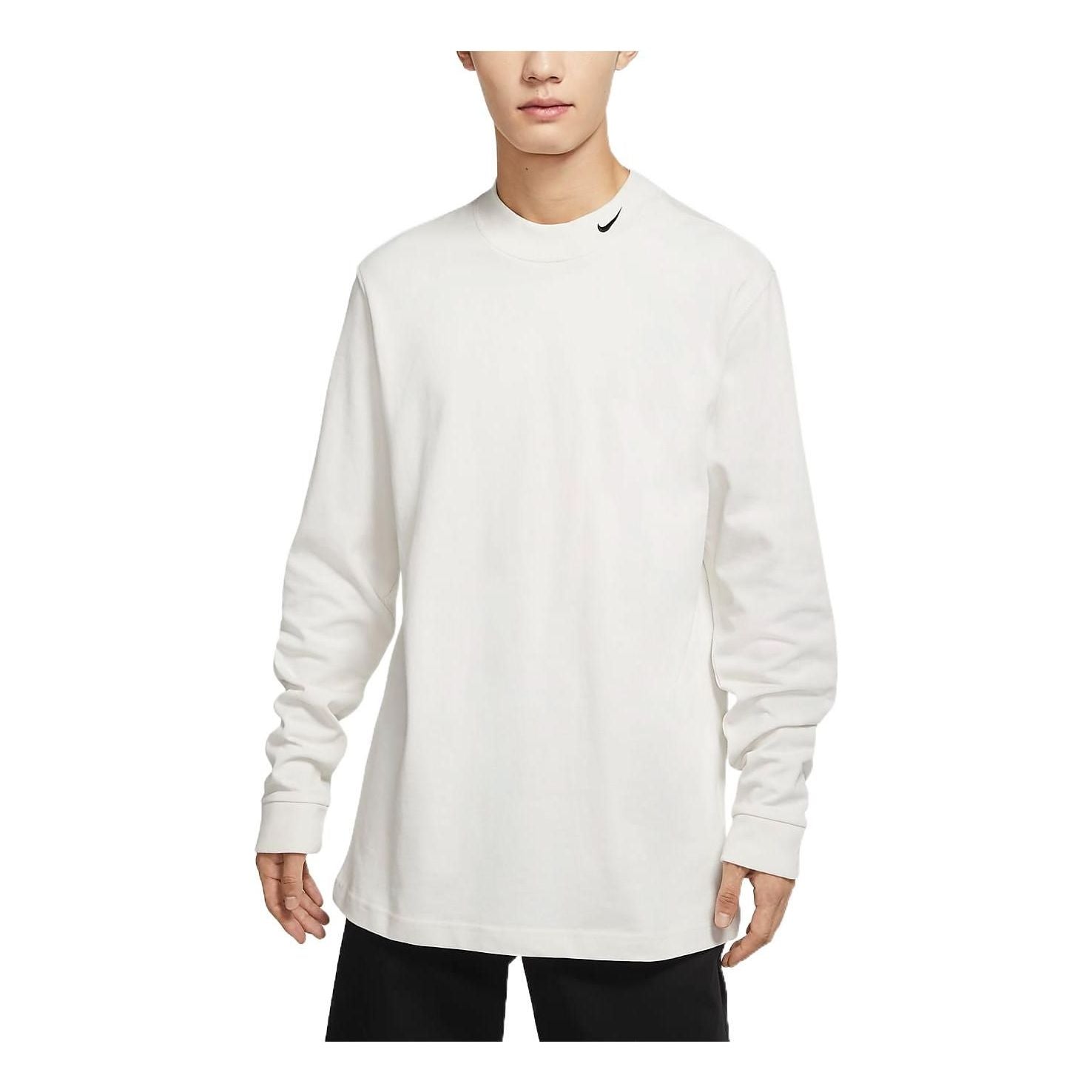 

Футболка Nike AS M NL LS MOCK NECK SHIRT 'White Black' DX5869-030, белый