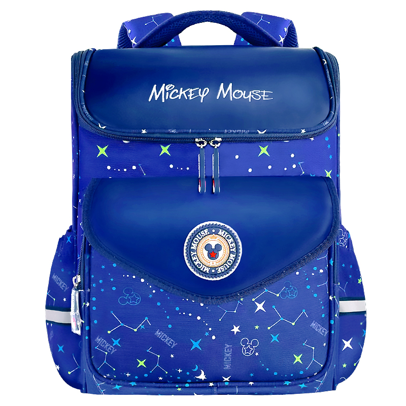 

Disney Студенческий рюкзак из полиэстера обычный синий, Blue Mickey Mouse