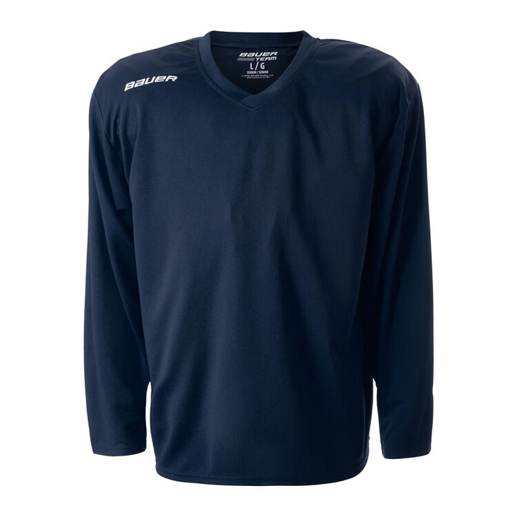 

BAUER Новая оригинальная тренировочная хоккейная майка для детей, подростков и взрослых, командная форма, соревновательный комплект, верхний слой для мужчин и женщин, взрослый темно-синий, FLEX XL XXL