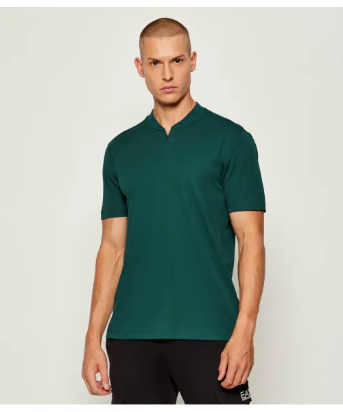 

Футболка поло Slim fit Ea7, зеленый