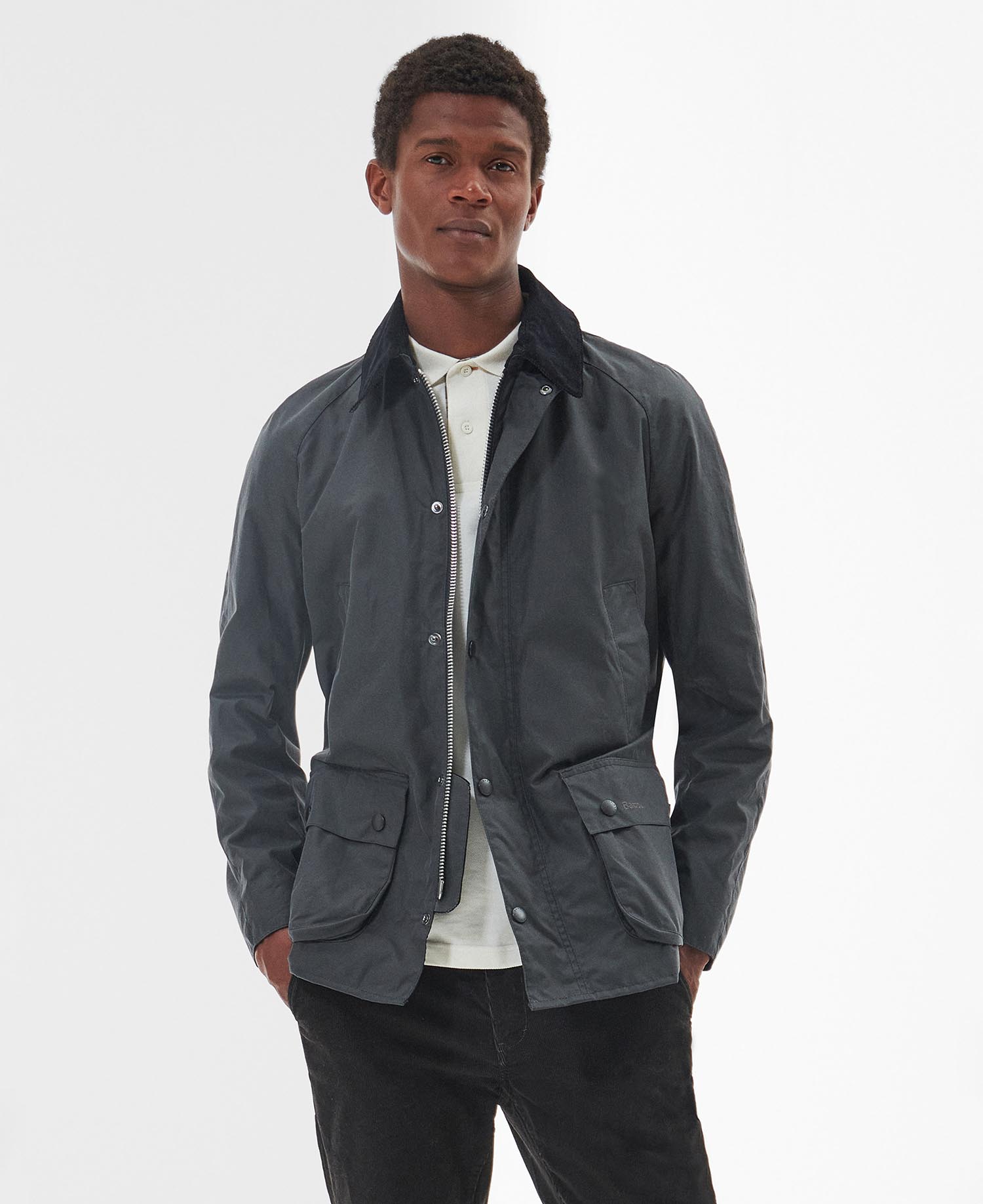 

Вощеная куртка Barbour Ashby, Grey-Classic