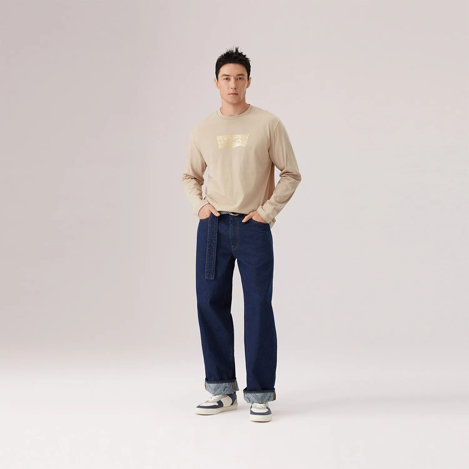 Levis Футболка Year Of The Horse Limited Collection унисекс, цвет хаки, круглый вырез — фото 4