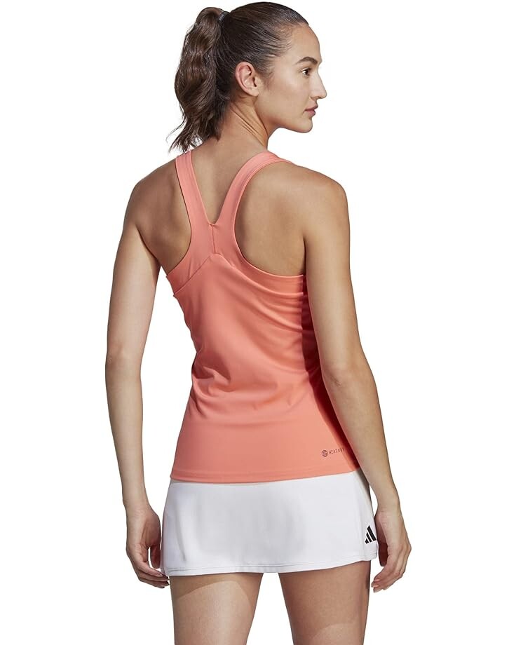 

Топ Adidas Tennis Y-Tank Top, цвет Coral Fusion