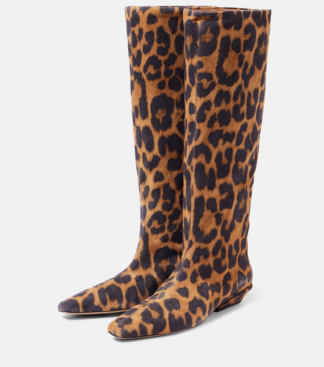 Замшевые сапоги до колена Bettina 25 Paris Texas, Natural Leopard — фото 4