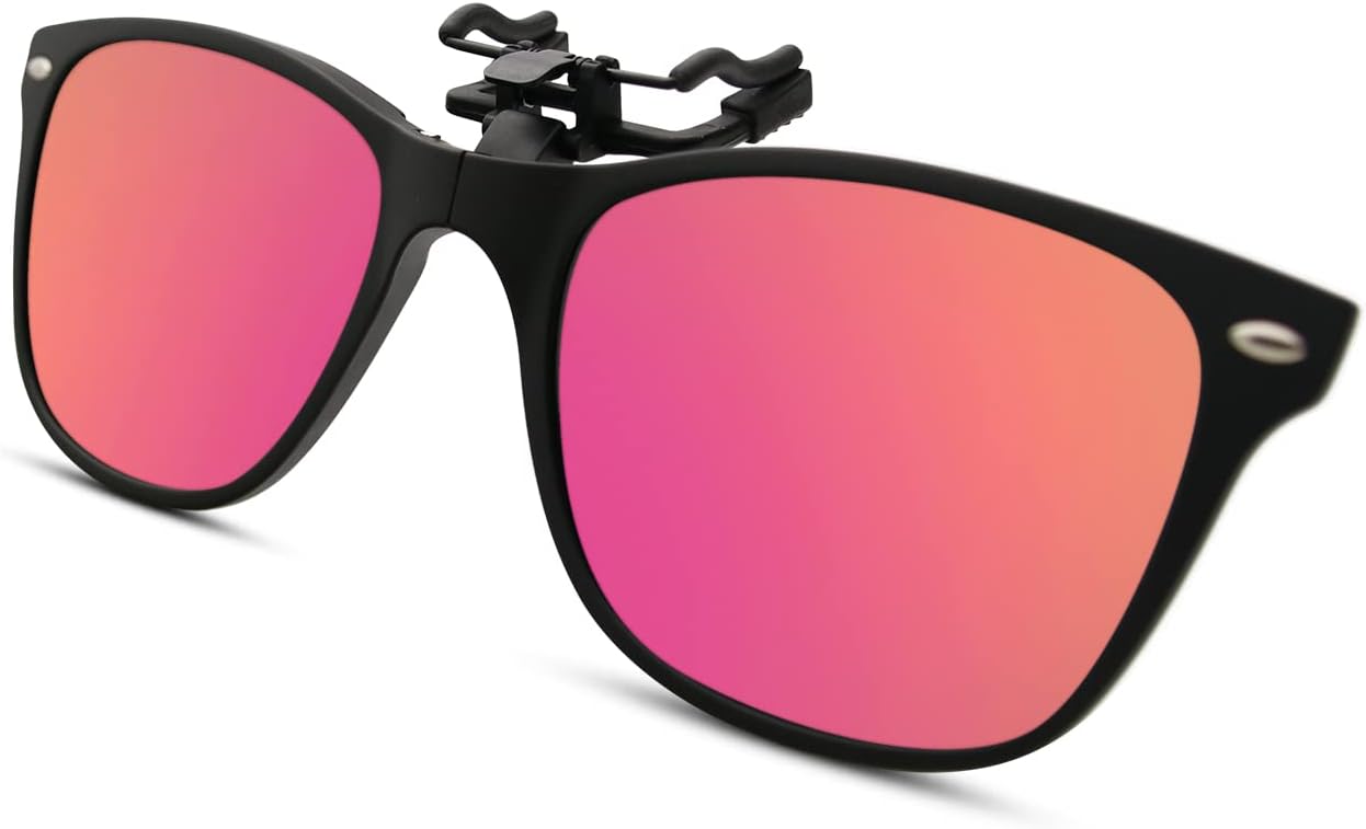 

Солнцезащитные очки-клипсы в стиле Баухаус, надеваемые поверх очков с диоптриями, для женщин и мужчин. Откидные солнцезащитные очки. Подарки на Международный женский день и день рождения для него и для нее Bauhaus, Pink 1