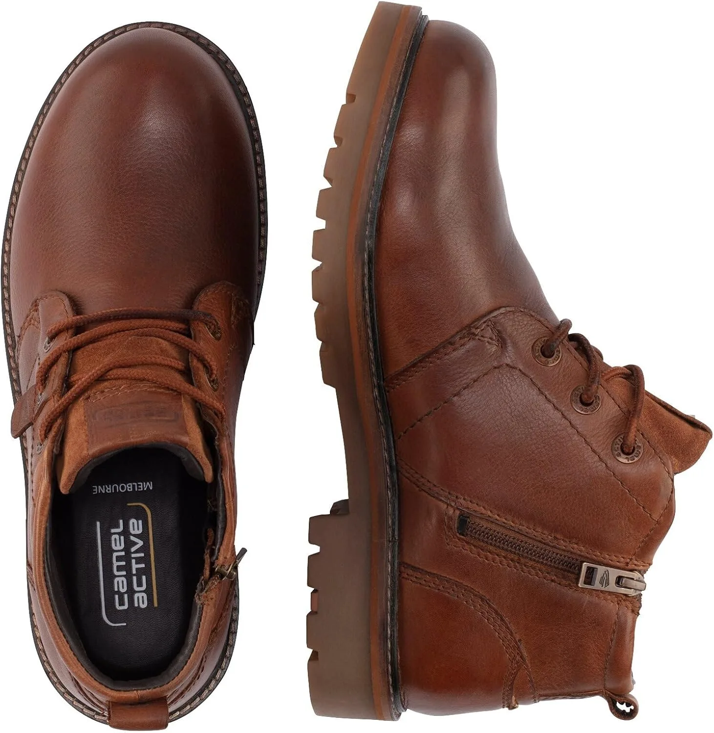Мужские модные ботинки Camel Active 53mba02-480470, коньячный — фото 2