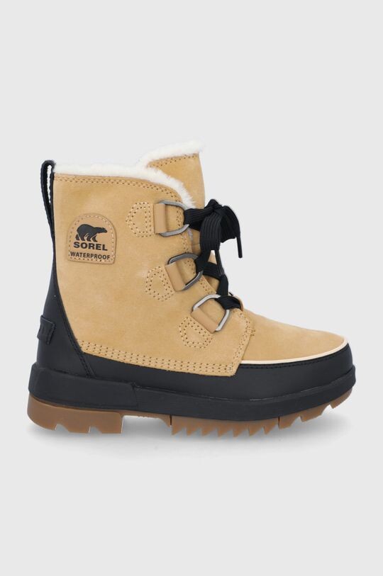 Ботинки женские Sorel Torino II WP кожаные зимние, бежевый