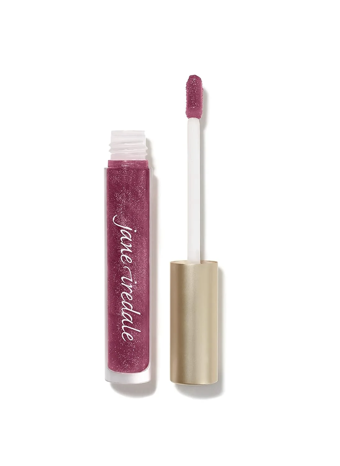 jane iredale HydroPure Hyaluronic Lip Gloss, увлажняющий блеск для губ с гиалуроновой кислотой, разглаживает и питает, нелипкий, с ароматом ванили, веганский и cruelty free, Candied Rose