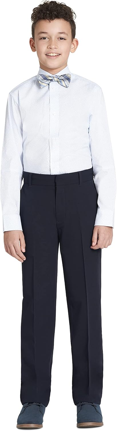 Рубашка Tommy Hilfiger для мальчиков с длинными рукавами, галстуком-бабочкой, воротником на пуговицах и манжетами на рукавах, Noon Blue Floral — фото 2