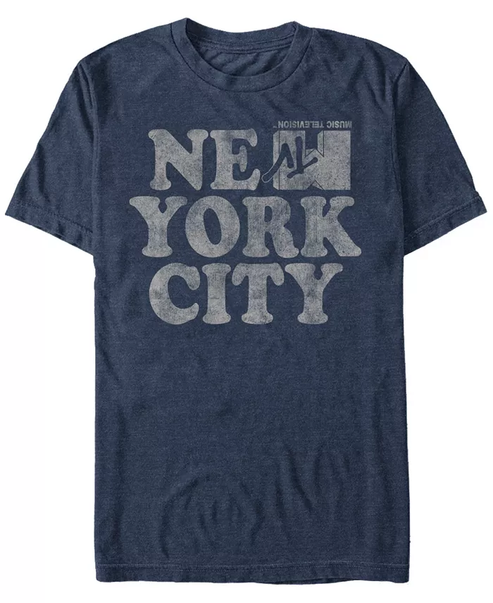 

Футболка с коротким рукавом MTV Men's New York City Logo Fifth Sun, синий