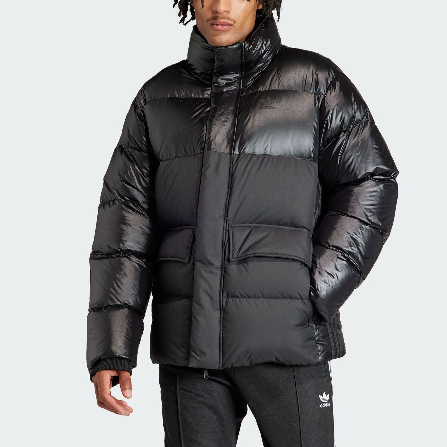 Пуховик adidas Originals Midweight Down, черный — фото 2
