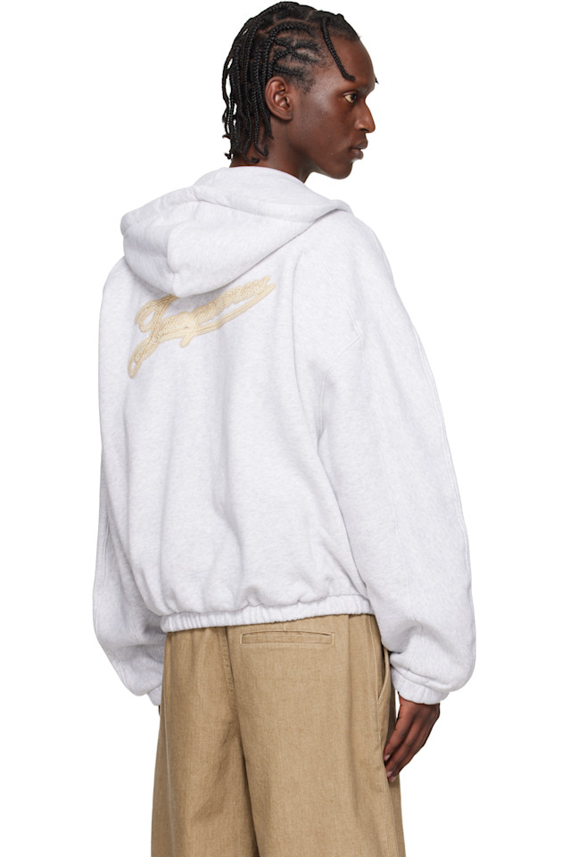 Толстовка Gray 'the torneo' Jacquemus, Rosemary Label Grey — фото 3
