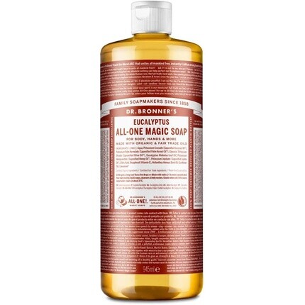 

Волшебное мыло Dr Bronner Eucalyptus All-One, 945 мл, Dr. Bronner'S, Коричневый, Волшебное мыло Dr Bronner Eucalyptus All-One, 945 мл, Dr. Bronner'S