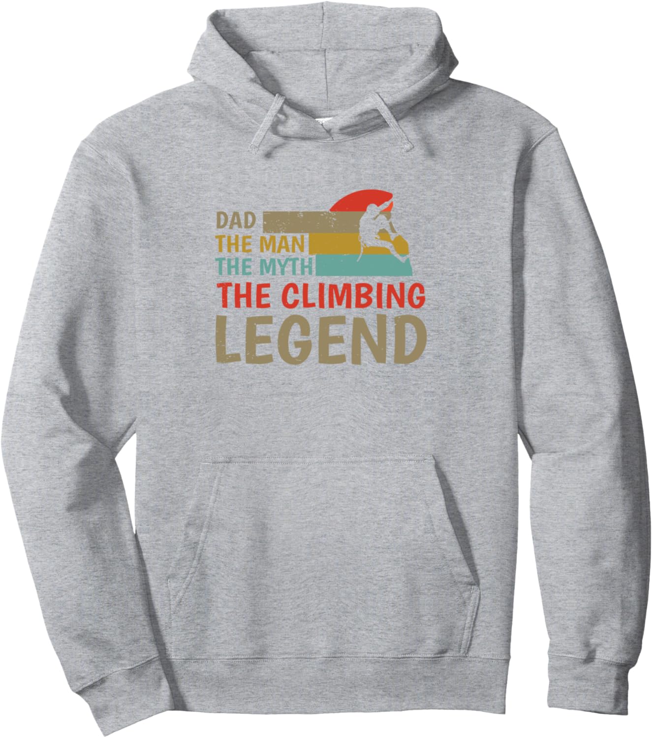 

Худи с надписью «Bouldered the Man the Power Legend Bouldering Climber» (Покорил скалы, Легенда о боулдеринге) Climbing Gift Bouldering Climber Rock Climbing, серый