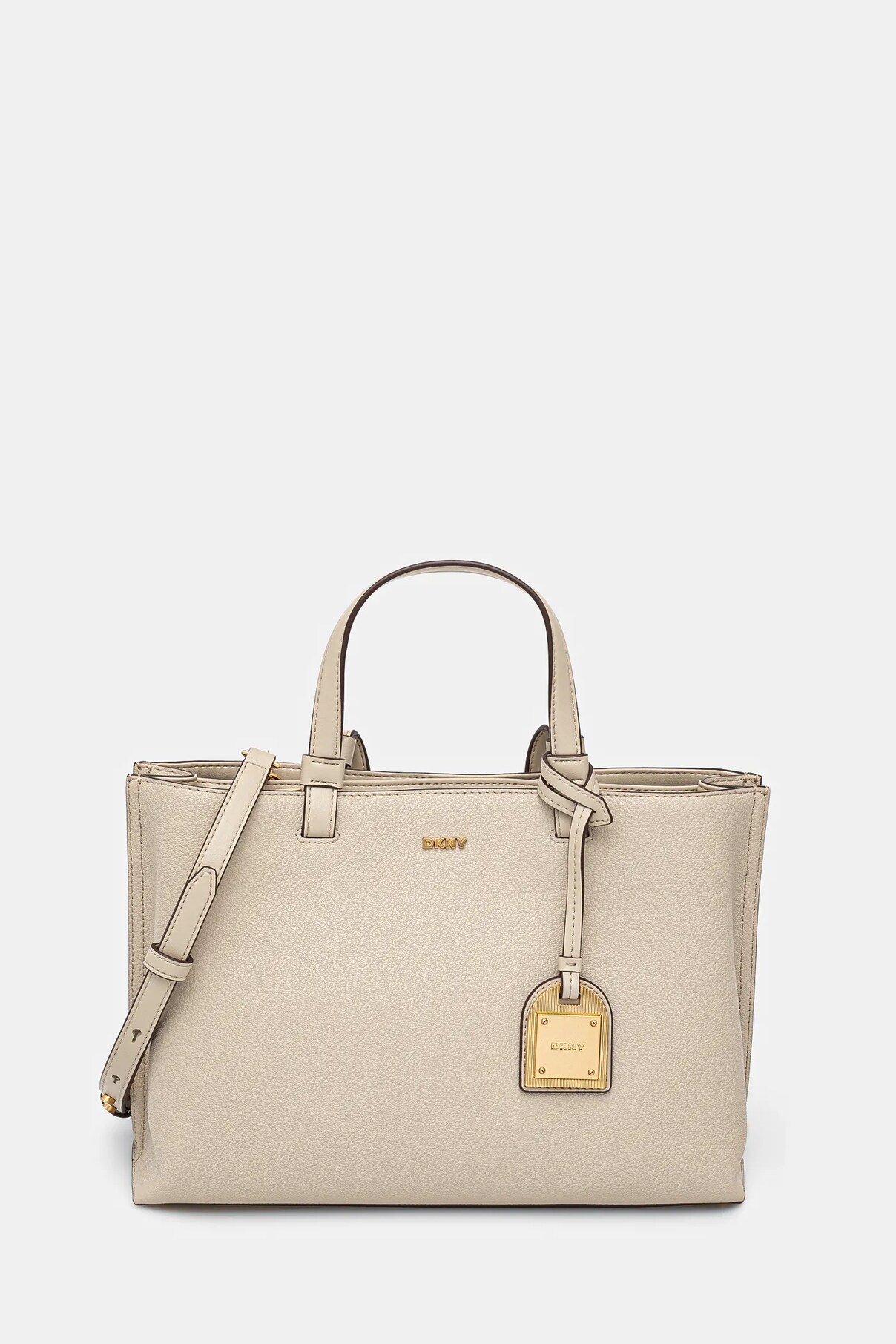 

Кожаная сумка Dkny, бежевый