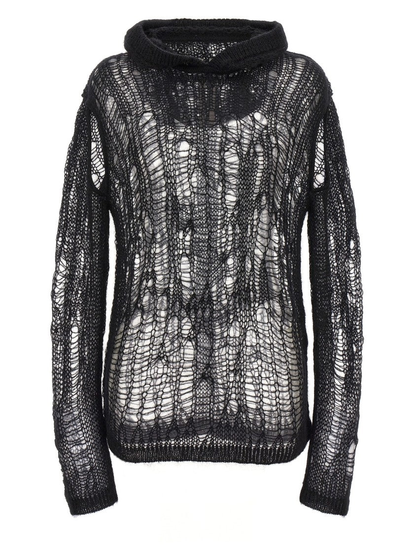 

"Spider Hoodie" худи с капюшоном Rick Owens, черный