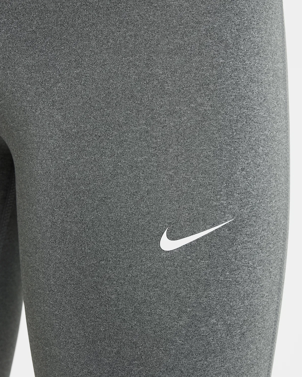 Детские леггинсы Nike Pro Dri-FIT для девочек, Carbon Heather/White — фото 4