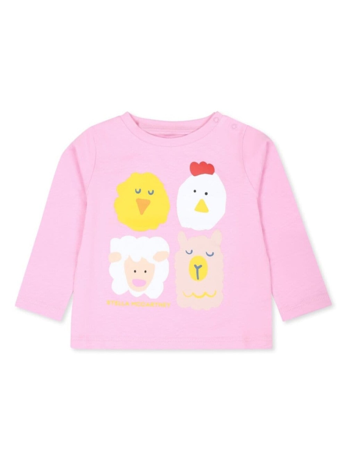 

Stella McCartney Kids футболка с графическим принтом, розовый