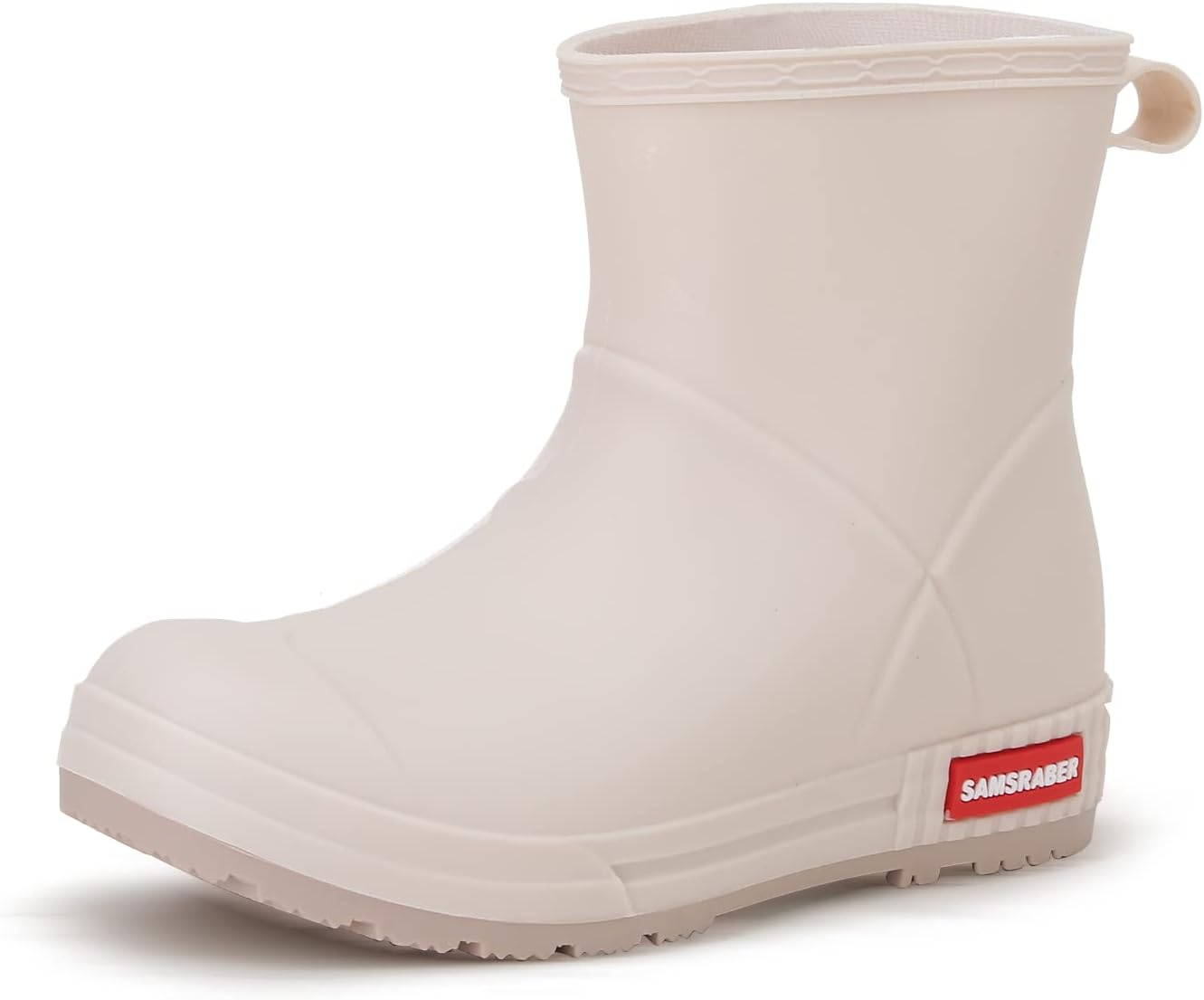 

Дождевые ботинки YUHITYGZGS для женщин и мужчин, легкие водонепроницаемые садовые ботинки, противоскользящие женские дождевые ботинки Челси, стильные резиновые ботильоны на среднем каблуке с удобными стельками для улицы, бежевый