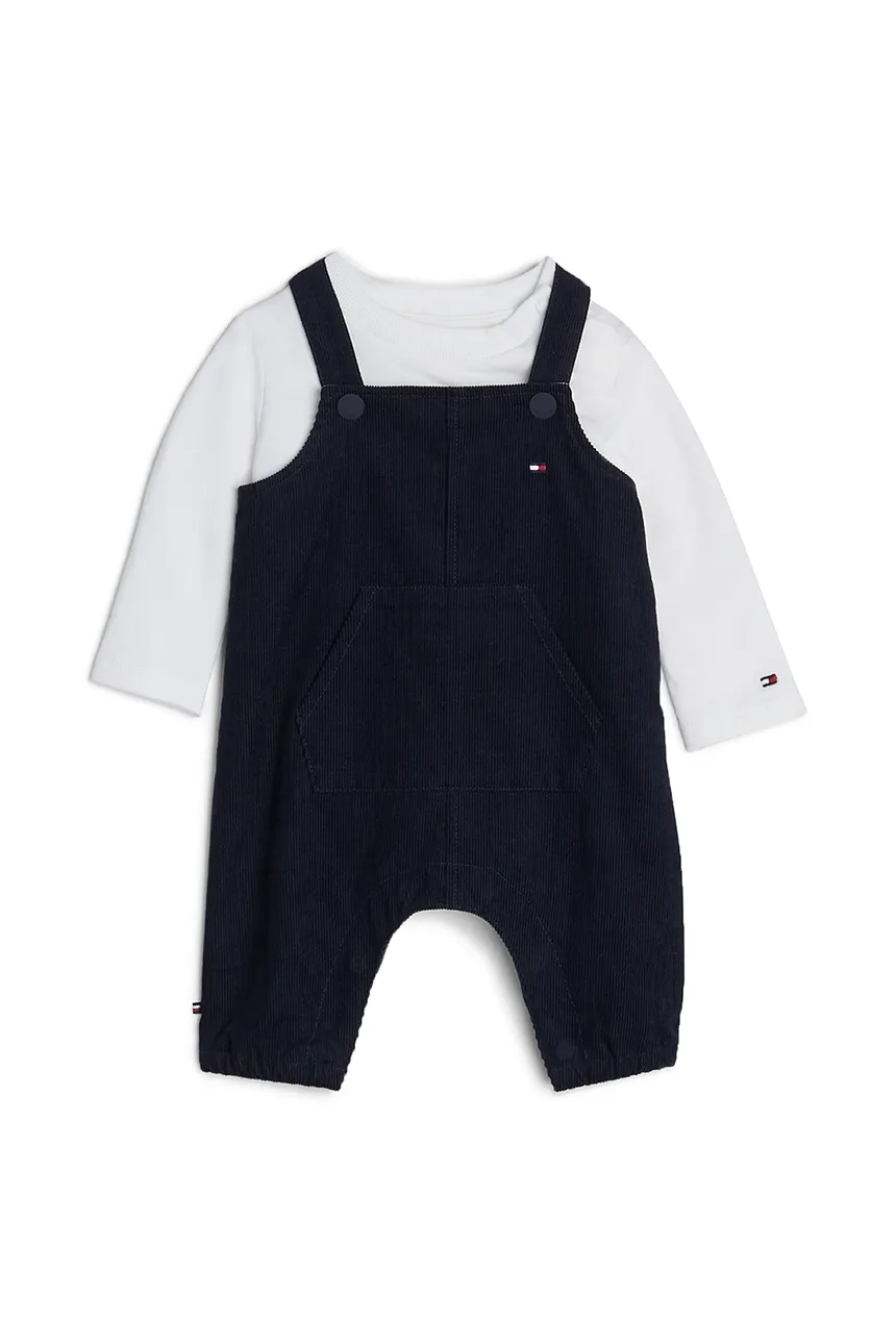 

Хлопковый костюм для новорожденных Tommy Hilfiger, черный