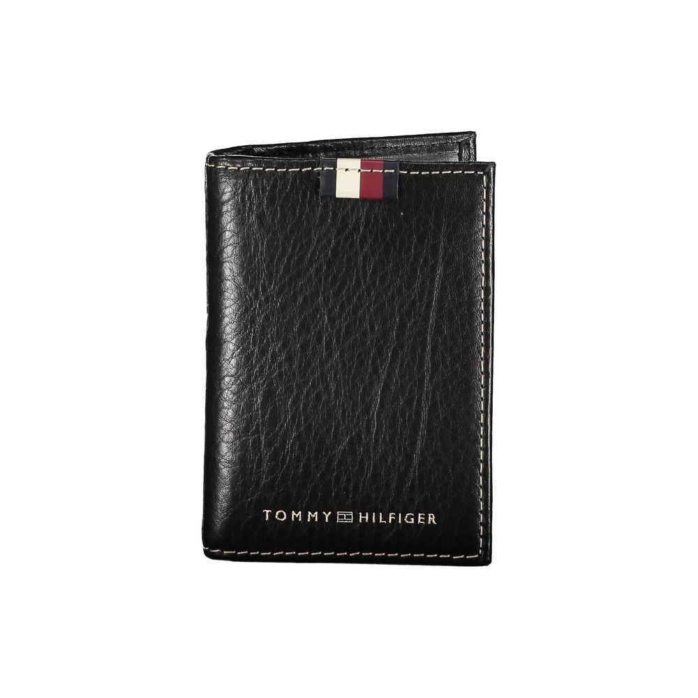 

Черный кожаный мужской держатель карт Tommy Hilfiger