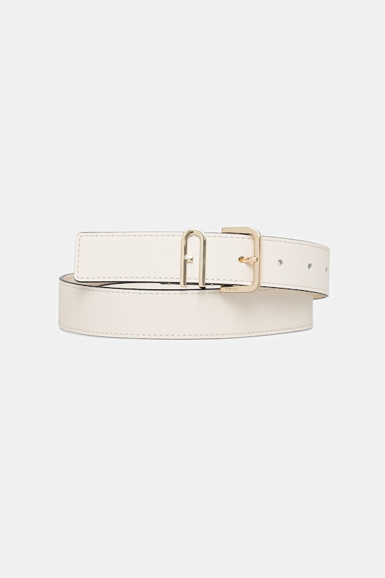 

Кожаный ремень Furla, бежевый