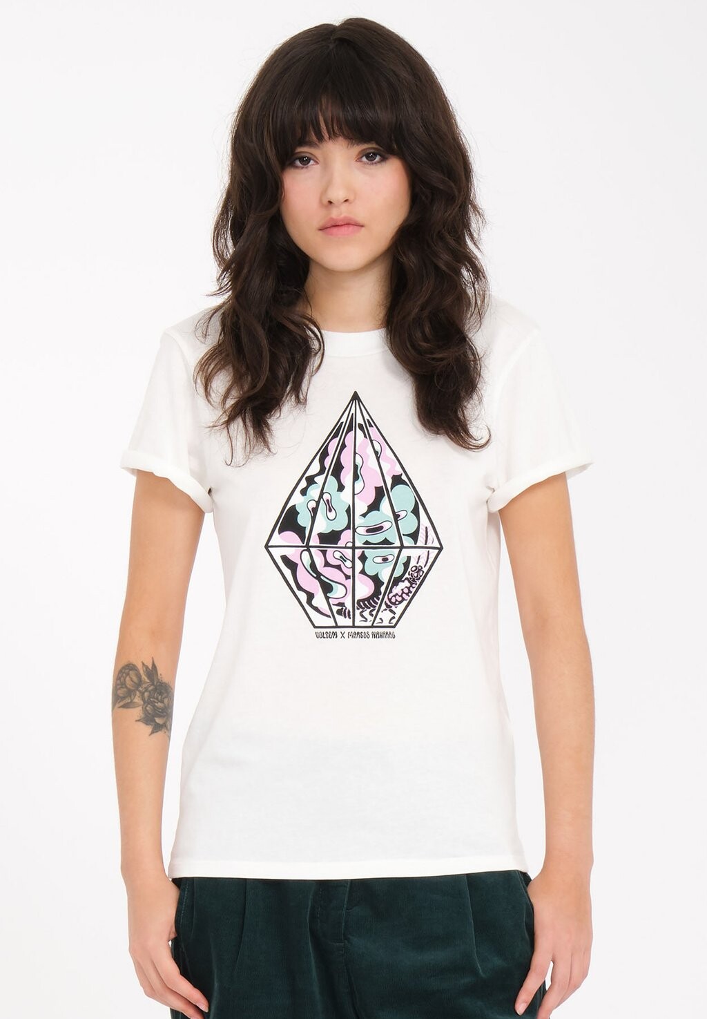 

Футболка с принтом RADICAL DAZE Volcom, цвет star white